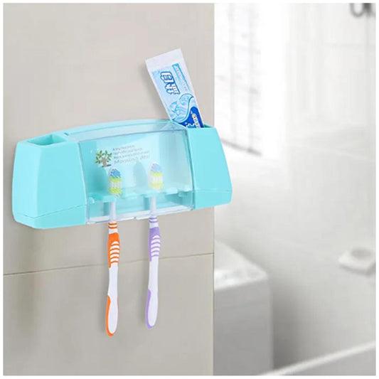 Wall Mounted Tooth Brush Holder-Multifunctional Bathroom Accessories Holder