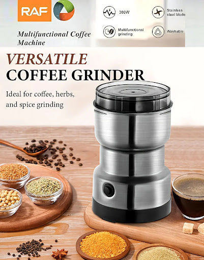 RAF Multifunctional Stainless Steel Coffee Grinder - Masala Grinder with four Blades